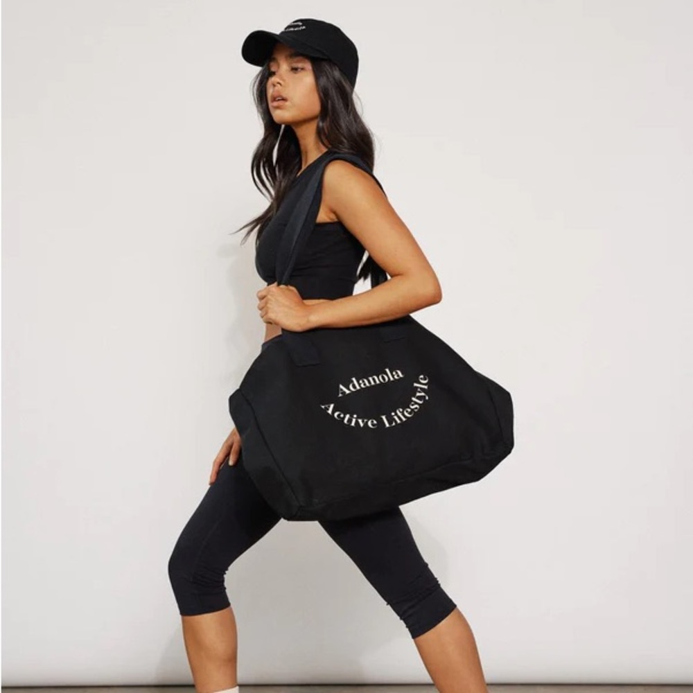 Adanola Active Lifestyle Tote Bag - Black/Nude